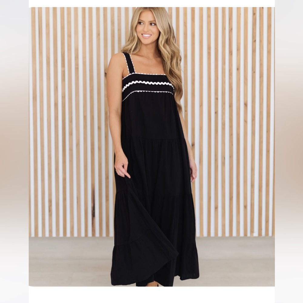 Black and White Maxi Landry Kate Dress - Size L